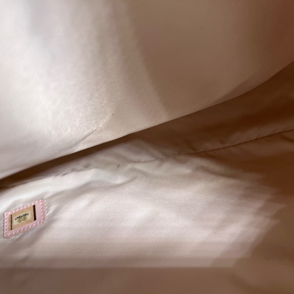 Chanel nylon jacquard with leather handle tote bag - Picture 10 of 14